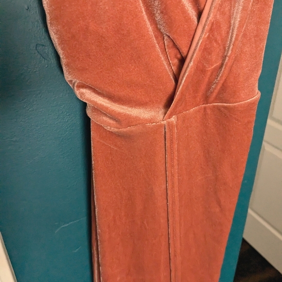 Whimsical Romance Mauve Velvet Faux-Wrap Maxi Lulus - Picture 8 of 16